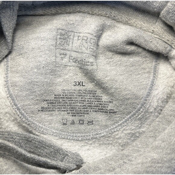 Used Cleveland Browns Brownie Elf Sweatshirt Proline Grey  Hoodie Adult Size 3XL - Picture 11 of 16